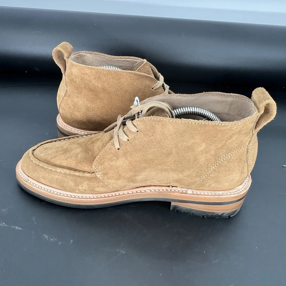 Taylor Stitch The Forester Mushroom Brown Suede Chukka Mens Size 9.5 New w/o box
